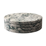 Handcrafted Natural Stone Coasters, Set of 4