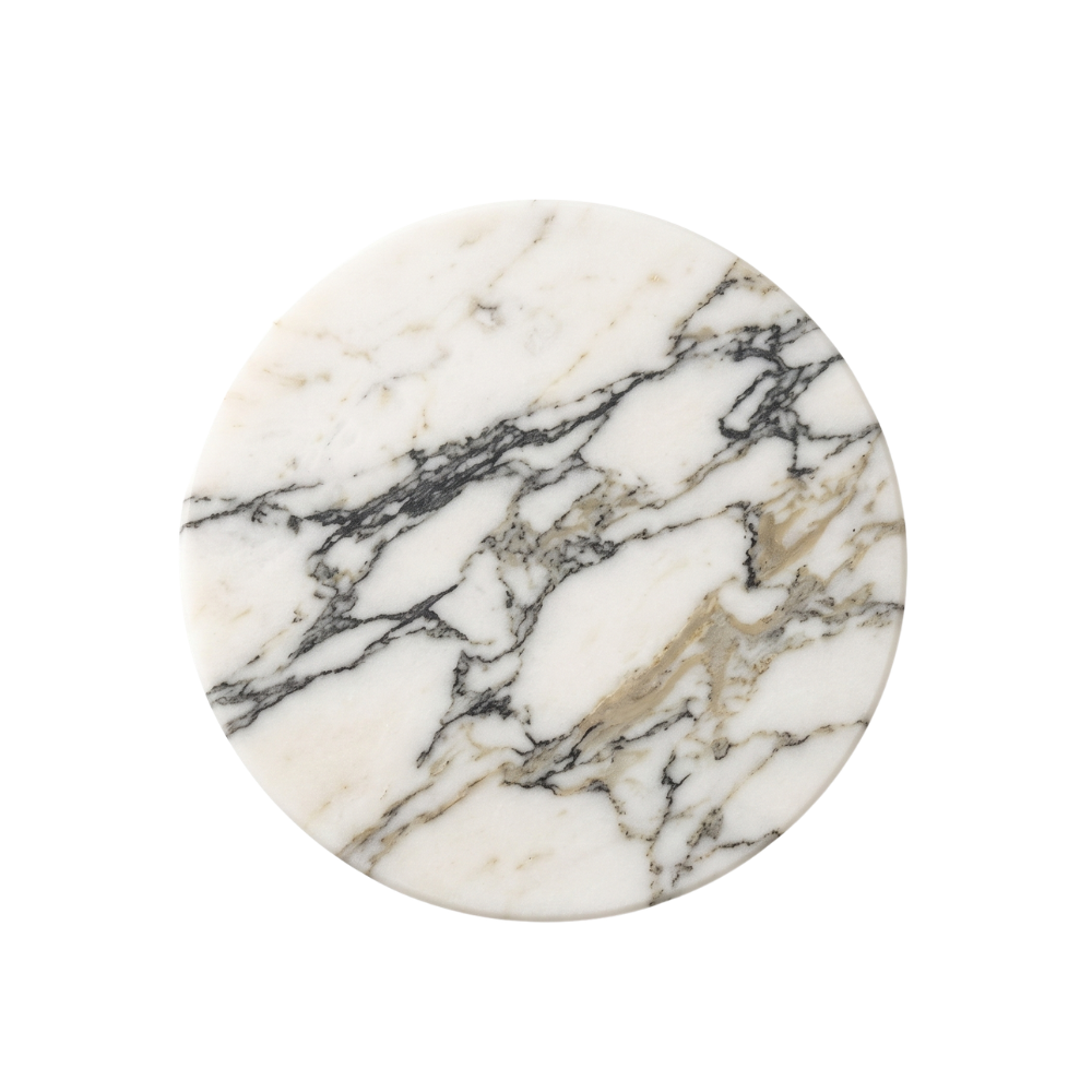 Handcrafted Natural Stone Coasters, Set of 4