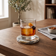 Handcrafted Natural Stone Coasters, Set of 4
