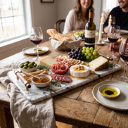 Elora Natural Stone Charcuterie Board & Serving Tray