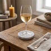 Handcrafted Natural Stone Coasters, Set of 4