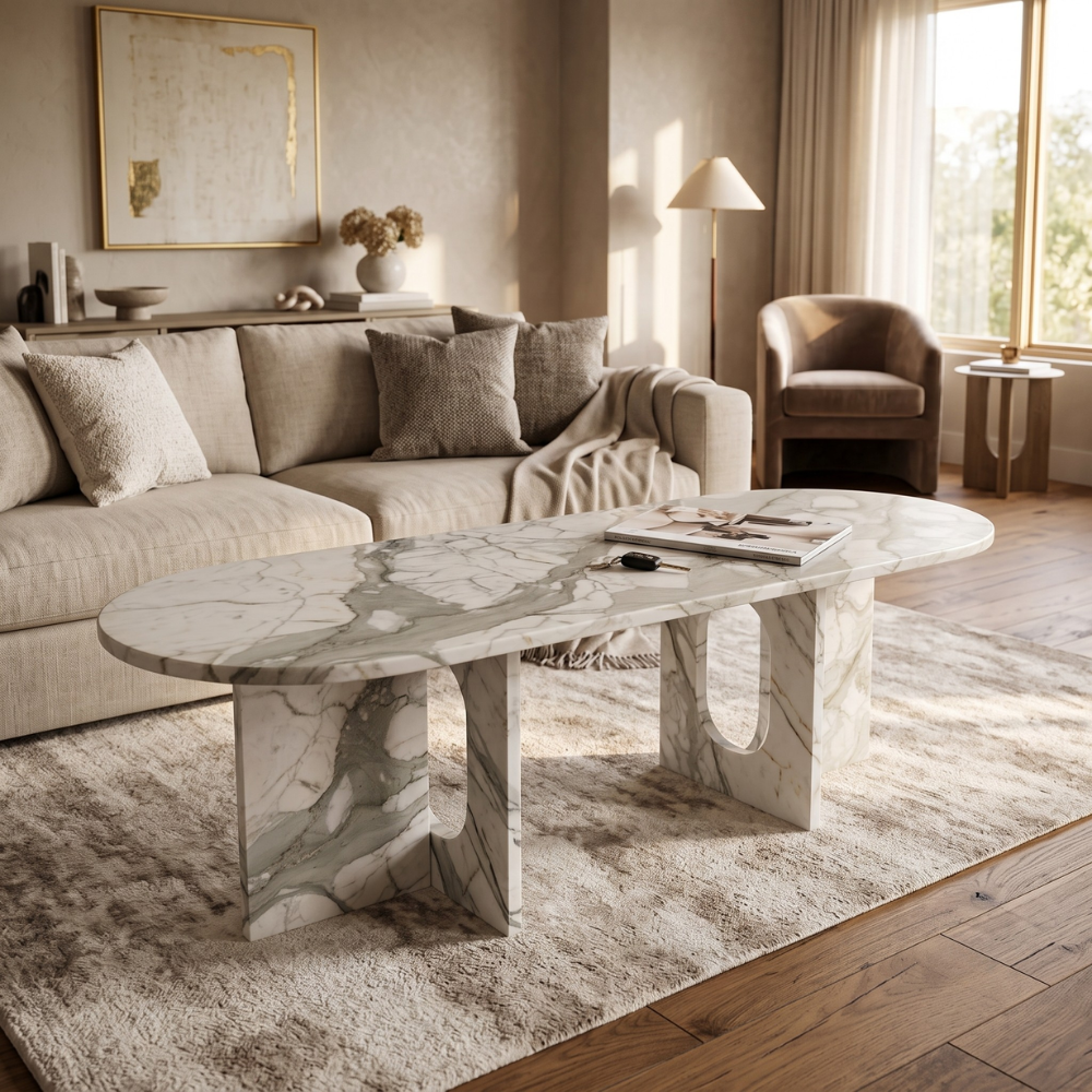 Nora Natural Stone Coffee Table