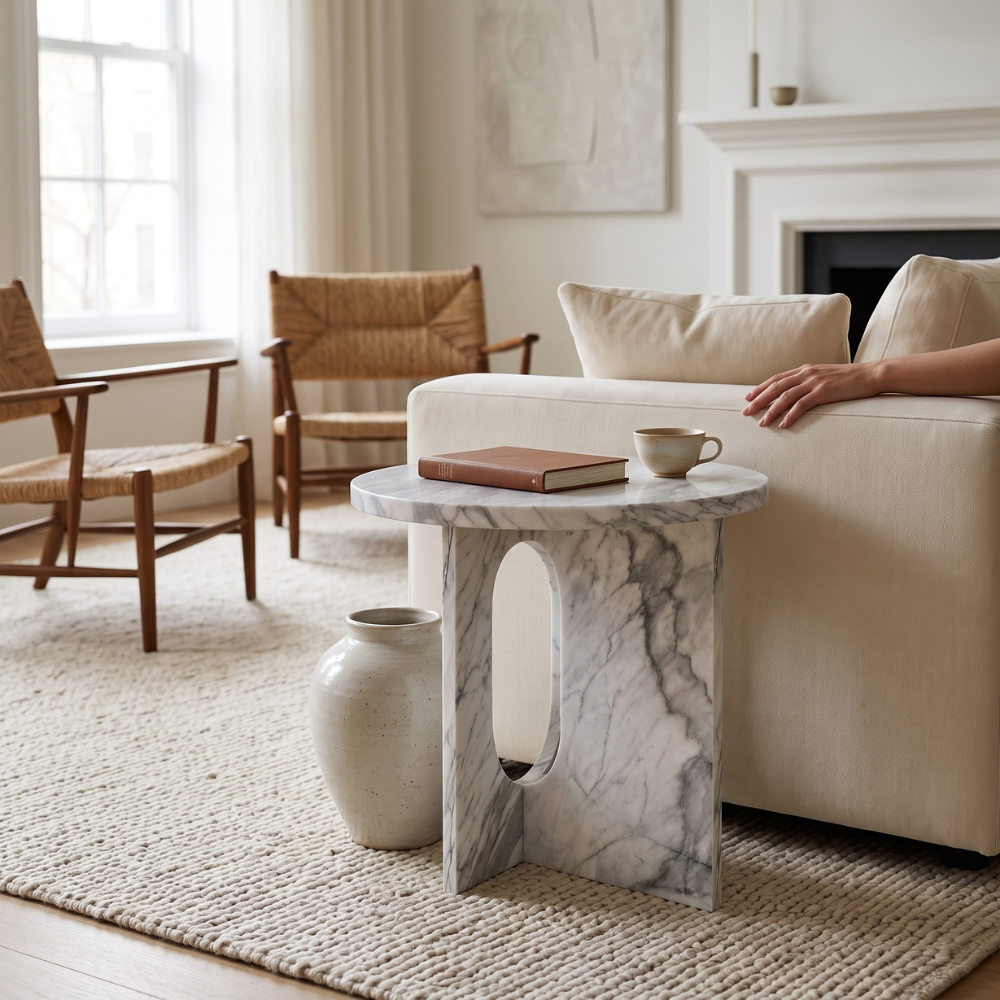 Sofia Natural Stone Side Table