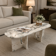 Nora Natural Stone Coffee Table