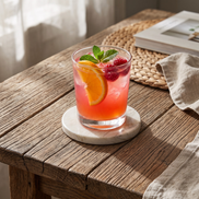 Handcrafted Natural Stone Coasters, Set of 4