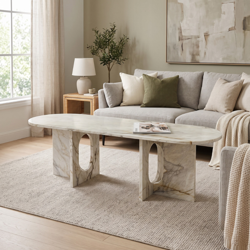 Nora Natural Stone Coffee Table