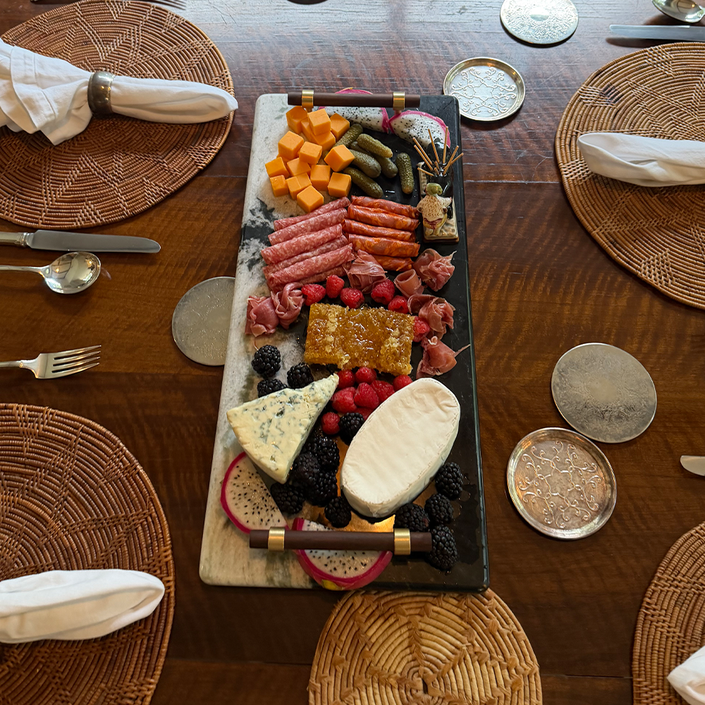 Elora Natural Stone Charcuterie Board & Serving Tray