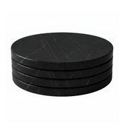 Handcrafted Natural Stone Coasters, Set of 4