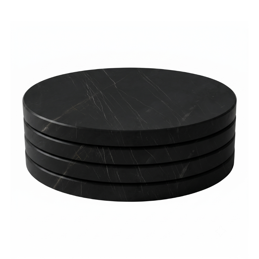 Handcrafted Natural Stone Coasters, Set of 4