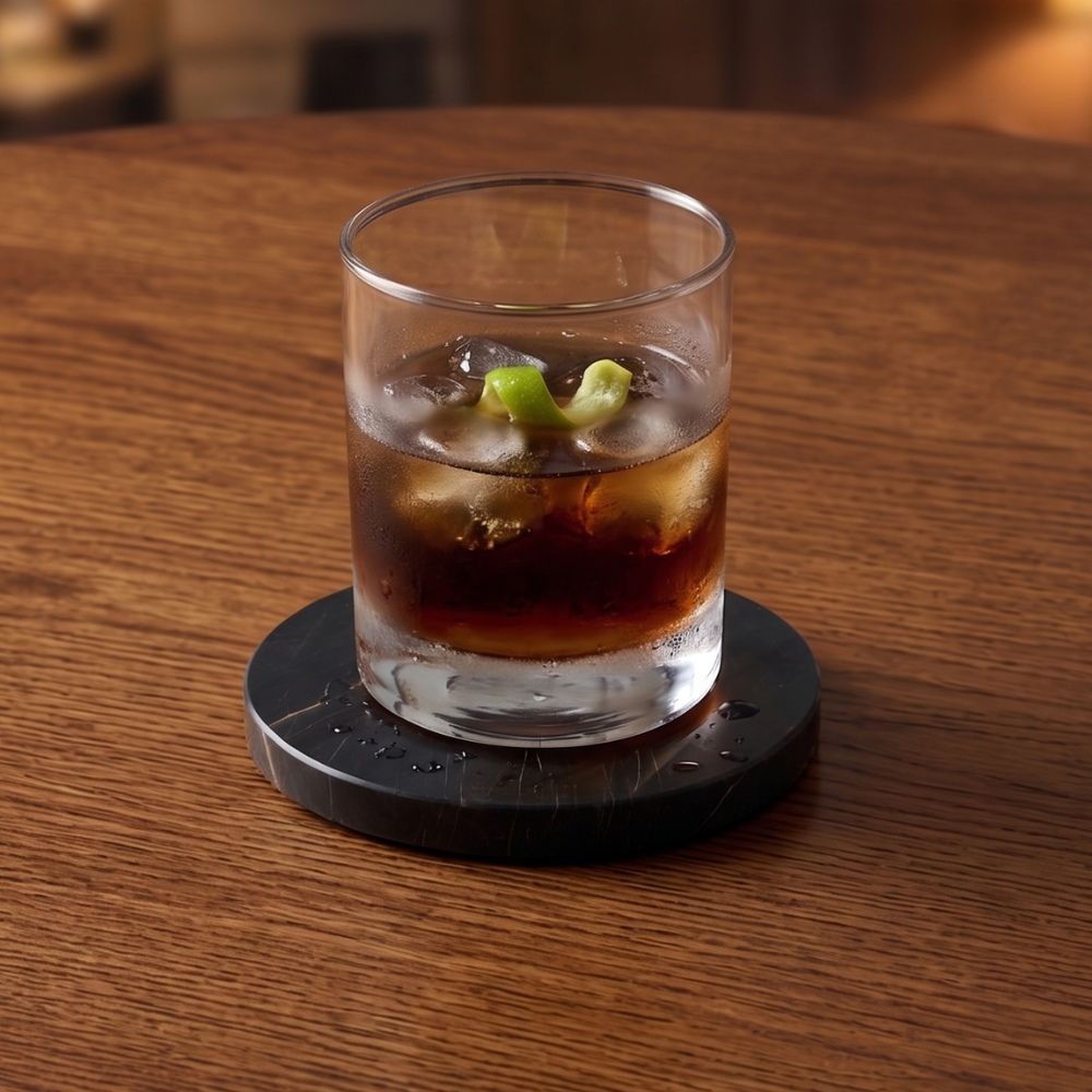 Handcrafted Natural Stone Coasters, Set of 4