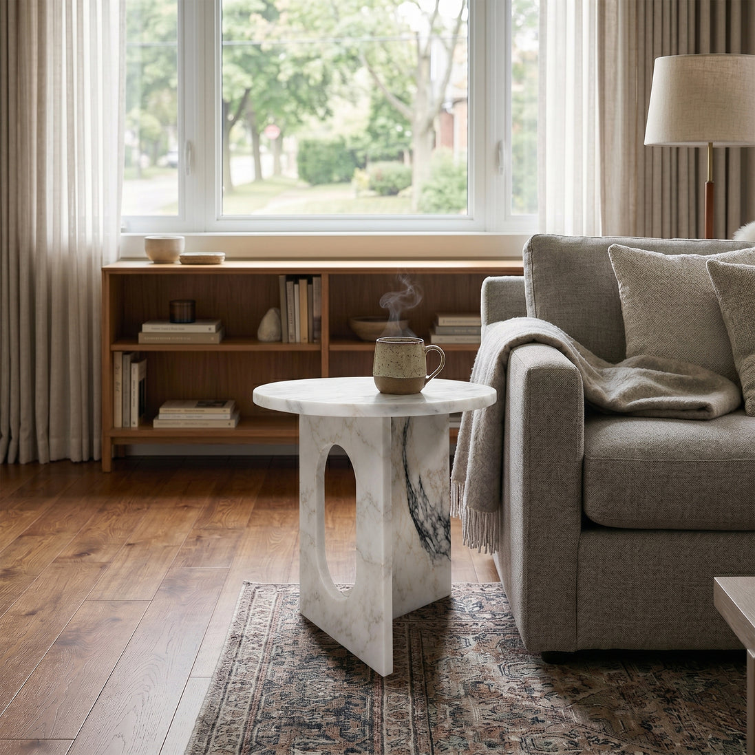Sofia Natural Stone Side Table