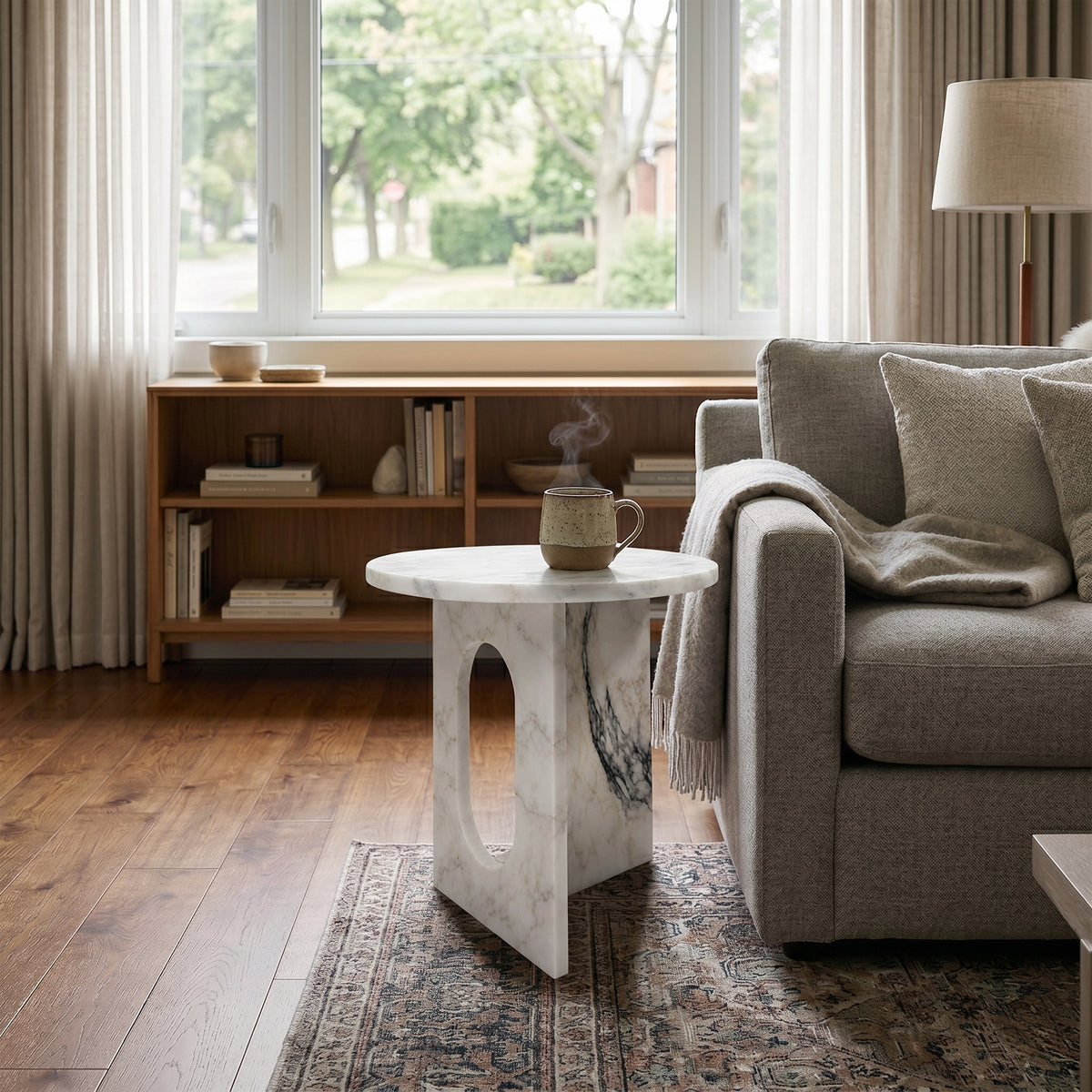 Sofia Natural Stone Side Table