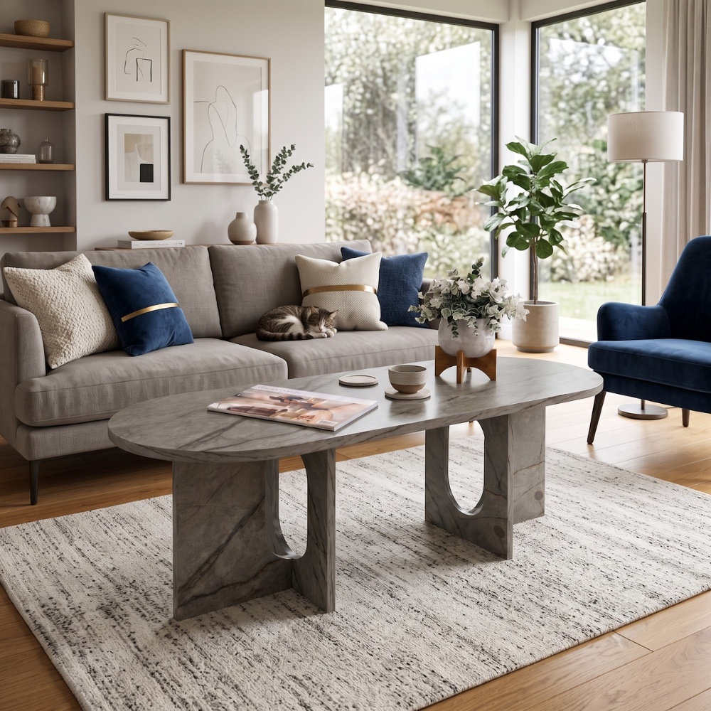 Nora Natural Stone Coffee Table