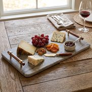 Elora Natural Stone Charcuterie Board & Serving Tray
